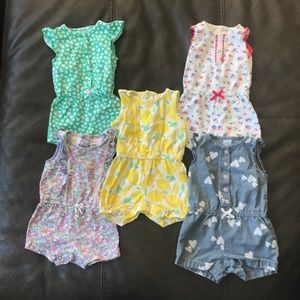 5 Pack of Rompers